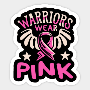 Warriors Wear Pink Sticker